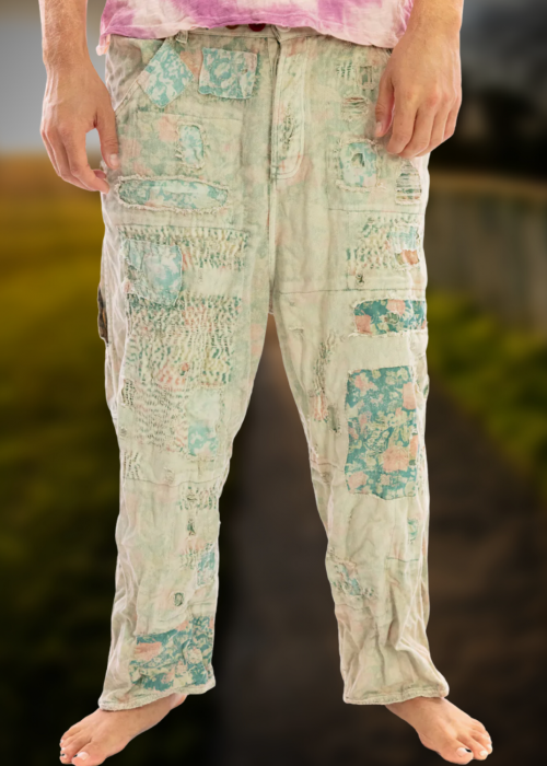 Magnolia Pearl | Audie Overalls Trousers | Textured Cotton | Sea Flower